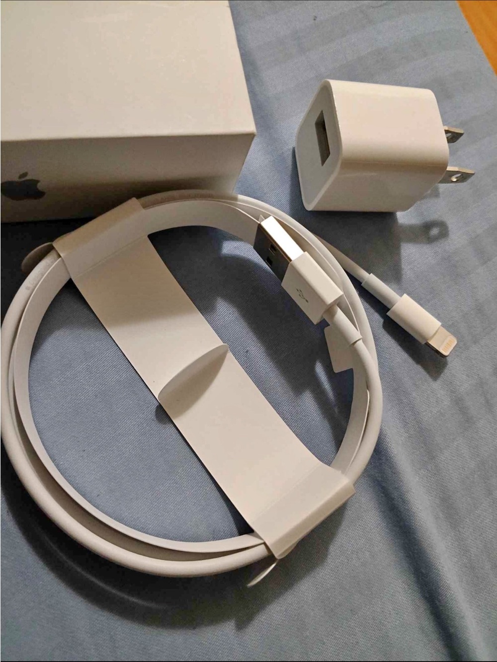Apple White Lightning Cable with USB Wall Adapter
